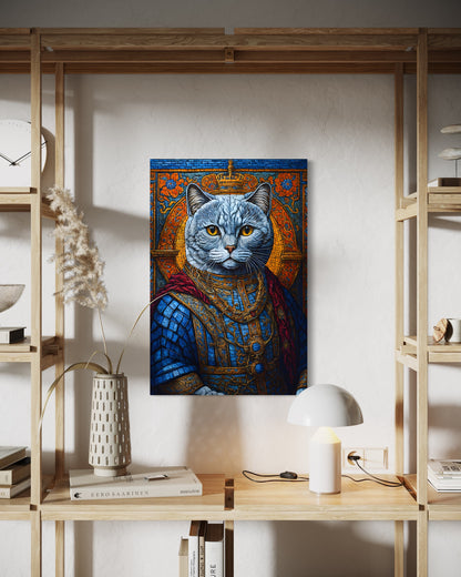 Canvas Wanddecoratie | Lord British Shorthair | Premium 100% katoenen doek