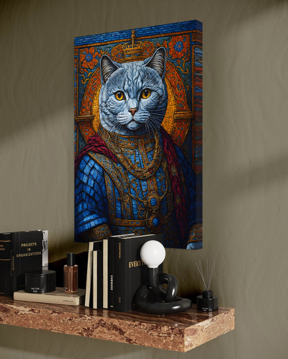 Canvas Wanddecoratie | Lord British Shorthair | Premium 100% katoenen doek