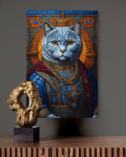 Canvas Wanddecoratie | Lord British Shorthair | Premium 100% katoenen doek