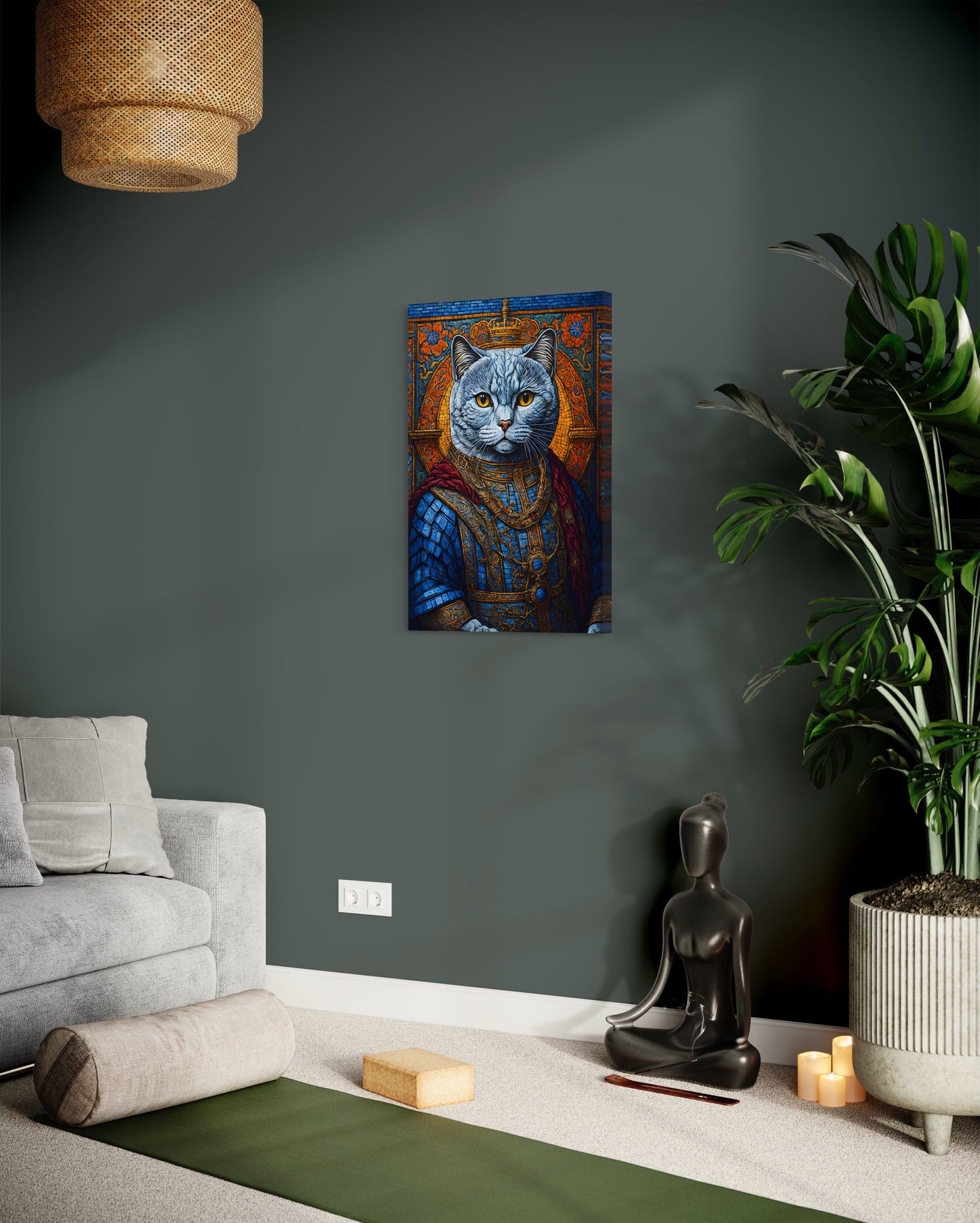 Canvas Wanddecoratie | Lord British Shorthair | Premium 100% katoenen doek